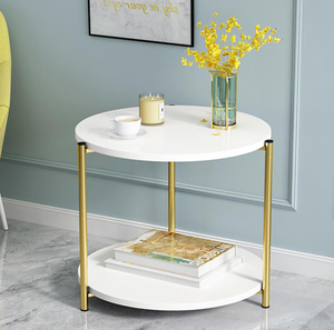 Modern Stainless Steel Frame Tea <b>Table</b> for Entry Home Restaurant Coffee <b>Side</b> <b>Table</b> Durable Metal Countertop Furniture <b>Set</b> - Product Image 6