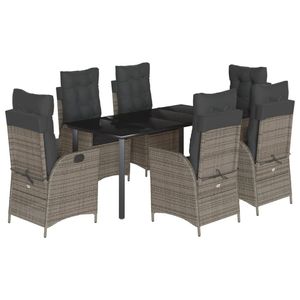 Conjunto de Comedor para Jardín en Gris Oscuro - Product Image 2