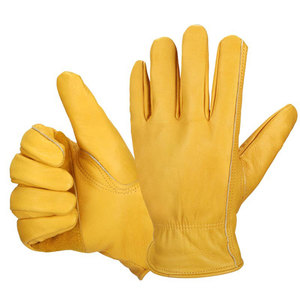 ถุงมือช่างขายดี หนังวัวแท้ ป้องกันมือสำหรับงานหนัก ถุงมือขับรถ - Product Image 3