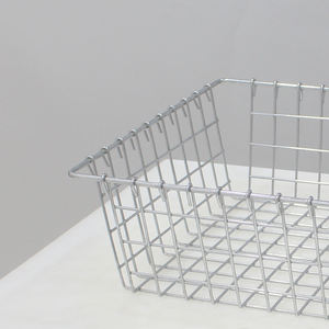 Panier de rangement en fer pour collations, panier en maille de style japonais, organisateur de placard, panier de rangement pour comptoir de cuisine, bac de rangement en fil métallique - Product Image 2
