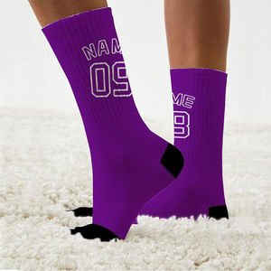 Chaussettes de sport antidérapantes tendance, motif imprimé, compression athlétique, unisexe, jeunesse, printemps, chaussettes de football personnalisées - Product Image 3