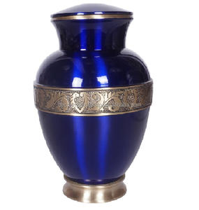 Picture urn Premium Antique Decorative Metal Cremation Urn <b>Memorial</b> Urn Durable with Polished Design at wholesale price - Product Image 1