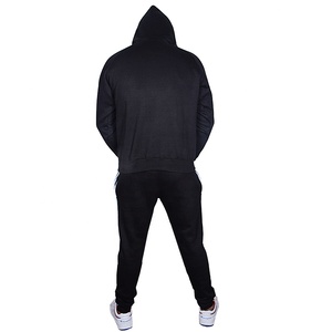 High Quality Custom Streetwear 100% Cotton Casual Autumn Winter Men's Sets Pullover Hoodie+<b>Pants</b> Pieces Tracksuit Sweat Set - Product Image 6