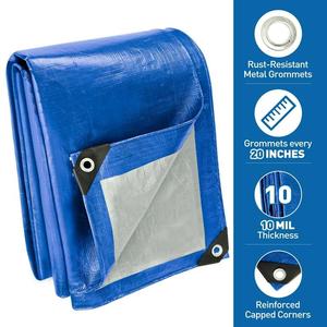Heat Resistant Silver HDPE Protective <b>Tarp</b> – 250 GSM - Product Image 3