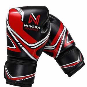 Gants de boxe personnalisés pour sparring, entraînement au sac de frappe, arts martiaux, Muay Thai, avec fermeture Velcro – Équipement sportif haut de gamme - Product Image 2