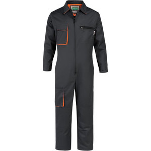 Combinaison de travail légère et imperméable en polyester à manches courtes pour homme, avec logo personnalisé, pour une protection optimale en zone de travail - Product Image 4
