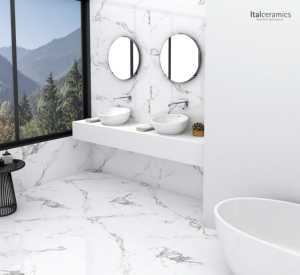 Porcelaine Premium Statuario Silver |   Design Européen |   Surface polie brillante |   Résistant aux acides/aux flammes |   Accessoires de cuisine | - Product Image 2