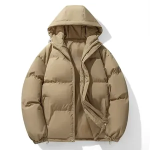 Chaqueta Casual de Algodón para Hombre, Estilo Moderno de Invierno, Talla Grande, Chaqueta con Capucha Rellena de Plumón, Ajustable, Cortavientos, Chaqueta Acolchada - Product Image 3
