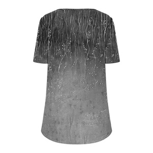 Camisetas de manga corta con cuello redondo y logotipo impreso, informales y ecológicas para mujer, de Bangladesh, a precio económico. - Product Image 4