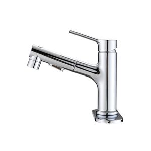 Rubinetto Moderno Monocomando per Lavabo Bagno con Doccetta Estraibile e Tappo Scarico a Scomparsa - Rubinetti per Lavabo e Lavandino - Product Image 3