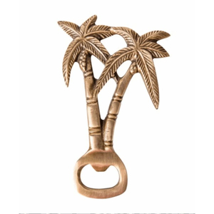 Décapsuleur en laiton antique en forme de palmier, ouvre-bouteille en métal en forme de cocotier pour les faveurs de mariage sur le thème de la plage et les souvenirs de fête - Product Image 5