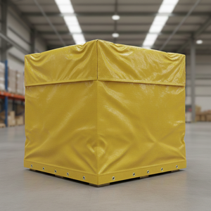 Bâche de protection transparente en PE pour palettes d'entrepôt, robuste, pour l'emballage et la protection des palettes en entrepôt - Product Image 4