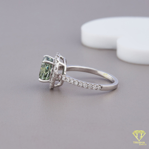<b>Top</b> Selling Handmade Moissanite Engagement Ring for Women Featuring Elegant Craftsmanship and Style Available At Best Price - Product Image 2