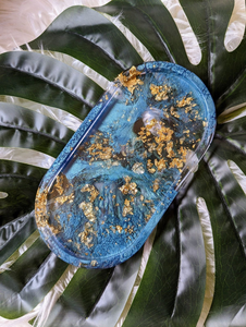 Plateau de service rectangulaire en résine faite à la main de qualité standard, vaisselle de cuisine, plateau décoratif par Barkah Star à bas prix - Product Image 3