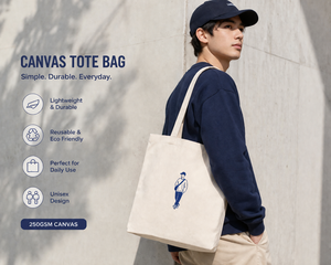 Sac fourre-tout en toile de coton AMANI 250 g/m² avec longues poignées, écologique, réutilisable, pour le shopping, impression minimaliste personnalisée, vente en gros, en vrac, style occidental - Product Image 3