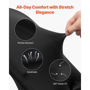 150 Fundas para Sillas Negras con Frente Plano, de Poliéster y Spandex Elástico, para Bodas, Fiestas, Cenas o Banquetes - Product Image 3