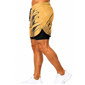 Shorts de bain décontractés pour hommes en gros, écologiques, imperméables, avec poche zippée, séchage rapide, pour l'été, vêtements de surf, marque privée personnalisée - Product Image 2