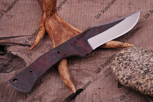 มีดสกินเนอร์เหล็กกล้าคาร์บอนคุณภาพสูงสำหรับแคมป์ปิ้ง EDC ใบมีดแบบดรอปพอยต์ ฟูลแทงค์ ตีขึ้นรูปด้วยมือ เป็นมิตรกับสิ่งแวดล้อม ขนาดสั่งทำได้ - Product Image 3