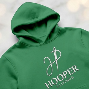 Top Sale Hooper Clothes Sustainable See Green Color Men's Winter Pullover Street Wear <b>Hoodies</b> Custom Design Lined Breathable - Product Image 6