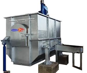 Horno de fundición a aceite Skelner de 10 toneladas de capacidad por lote con inclinación hidráulica para la fabricación de lingotes de aluminio - Product Image 3