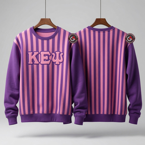 Kapa Epsilon PSI เสื้อสเวตเชิ้ตคอกลมไซส์ใหญ่พิเศษผลิตจากวัสดุ OEM - Product Image 6