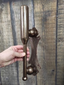 Traditional <b>Cast</b> Iron Fence Hardware Wall-mounted Decorative Handle Ball-shaped End Fences Gates Home Security Smooth Surface - Product Image 6