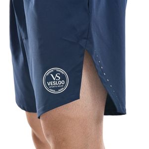 Shorts de sport bleu marine pour hommes, respirants, légers, décontractés, pour la gym, l'entraînement, la course à pied, l'été, personnalisables OEM ODM - Product Image 6