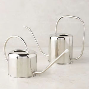 Arrosoir en acier inoxydable durable avec long bec verseur et poignée, design moderne pour une arrosage efficace des plantes d'intérieur et d'extérieur - Product Image 1