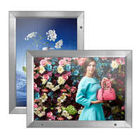 Boîte à lumière led extérieure étanche et verrouillable, cadre rétro-éclairé, boîte à lumière led, boîte publicitaire, cadre d'affiche
