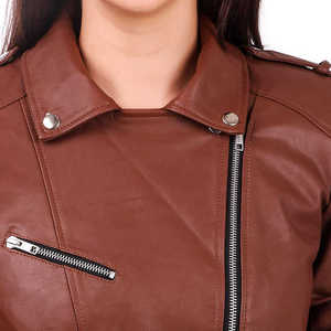 Chaqueta de Cuero para Mujer, Premium, de Alta Calidad, Lujosa, a la Moda, Producción Personalizada OEM/ODM, Prenda Exterior Elegante y Duradera - Product Image 6