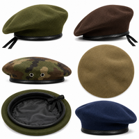 Direct usine Béret Sergent en Laine Hiver pour Sports de Plein Air et Sécurité, Uni ou Imprimé, Fabriqué en Inde
