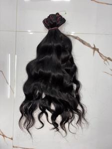 มัดผมมนุษย์คลื่นธรรมชาติที่ยังไม่ได้แปรรูป | ผมต่อแบบ Remy บริสุทธิ์100% - Product Image 3