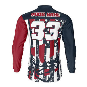 Combinaison de motocross au design optimal, manches courtes, légère, respirante, pour hommes adultes, vêtements de course automobile, couleurs et logo personnalisables - Product Image 2