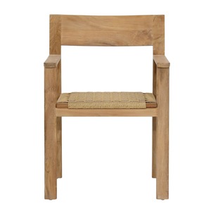 Chaise en bois massif de qualité supérieure avec assise artisanale tressée, mobilier scandinave minimaliste pour restaurants et hôtels - Product Image 2