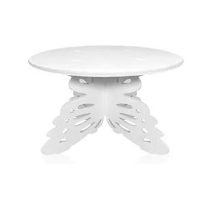 Magnifique support à gâteau rond en métal argenté, design vintage, en aluminium, parfait pour la table à manger à la maison. - Product Image 3