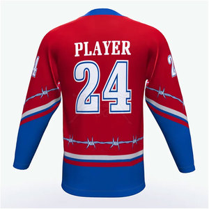 Jersey de Hockey sobre Hielo en Stock en Grandes Cantidades, Jersey de Hockey sobre Hielo para Hombre, Personaliza Tu Propio Jersey Deportivo - Product Image 2