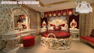 Juego de Muebles de Dormitorio Majesty Tallados a Mano, Madera de Teca de Lujo, Modernos, Duraderos, Tamaño y Color Personalizables, Alta Calidad - Product Image 5