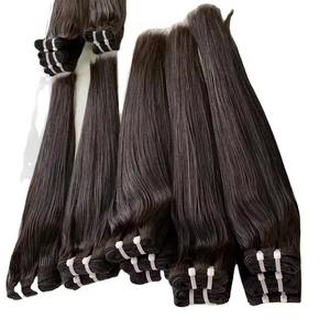 Cabello Virgen Indio Natural Liso 12A, Textura Natural Lisa de un Solo Donante - Product Image 3