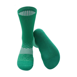 Best Quality Men's Youth Athletic <b>Breathable</b> Patchwork Cuff Logo Knee <b>Socks</b> Wool / Cotton Custom OEM Autumn - Product Image 2