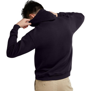 Sudadera con capucha para hombre, corte regular, color sólido, forro polar de algodón, estilo casual, transpirable. - Product Image 2