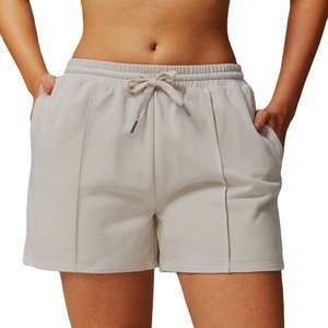 Women's Sports Casual <b>Shorts</b> High Waist Breathable SpandexPolyester Drawstring Solid Colors - Product Image 1