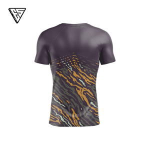 Rashguard Personalizado Unisex para MMA, OEM, Corto, Transpirable, de Secado Rápido, con Impresión Digital, Antibacterial, Ecológico, de Spandex/Poliéster, para BJJ - Product Image 2