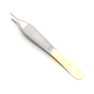 Pinza de tejido Micro Adson de alta calidad, pinza lisa TC de 12 cm, instrumento de ortodoncia de acero inoxidable, clase II CE - Product Image 5