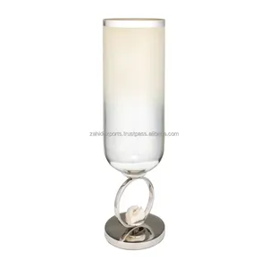 Premium Transparent <b>Square</b> Decorative Metal Flower <b>Vase</b> Luxury Apartment Interior Bulk Export Wholesale Zahid Exports India - Product Image 5