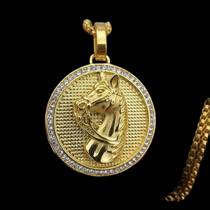 Pendentif JEWELUX en forme de croix avec anneau de basket glacé, en argent 925, perle d'eau douce, plaqué or 22 carats, breloque tendance Hip Hop unisexe - Product Image 4