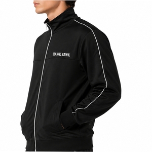 Men's Full Zip Track <b>Jacket</b> Premium Quality Full Zip Comfort Fit Lightweight Modern Design Custom Made For Men Track <b>Jacket</b> - Product Image 3
