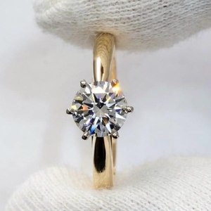 14K Gold Lab Grown <b>Diamond</b> Round Brilliant <b>Ring</b> IGI Certified Female Engagement <b>Ring</b> VS1 Clarity 1.75Ct White <b>Diamond</b> <b>Ring</b> - Product Image 5