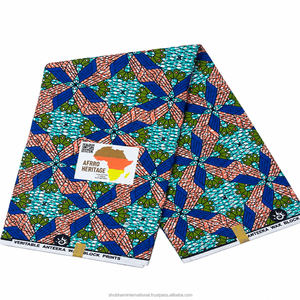 Tissu africain Ankara Dobby imprimé à la cire, matériau textile traditionnel pour robes, jupes, hauts, mode, bricolage, rideaux, jouets - Product Image 1