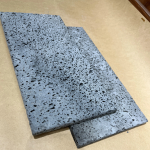 Pierre de basalte gris lave de qualité supérieure, pierre naturelle volcanique, carreaux muraux pour façade de villa de luxe - Product Image 1