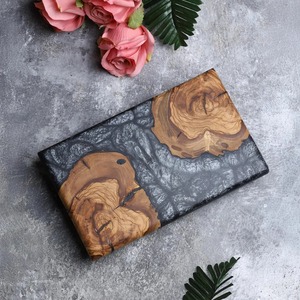 Planche à découper sur mesure en bois et résine, style industriel moderne de luxe, jetable, pour cuisine domestique, pizza, d'Inde - Product Image 4